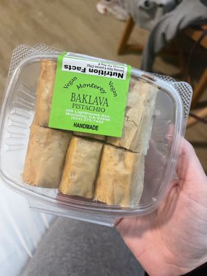 Pistachio baklava $12  at Paprika Cafe in Monterey