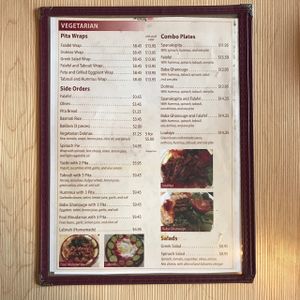 Vegetarian Menu at Paprika Cafe in Monterey