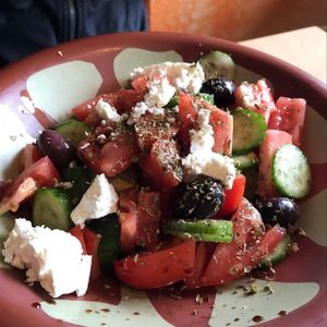 Greek Salad  at Paprika Cafe in Monterey