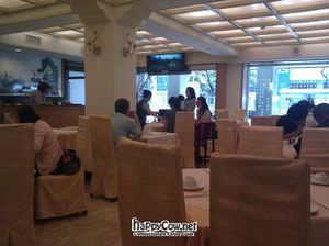 Inside seating at Kuan Shih Yin Su Shih in Taipei