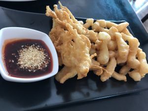 Fried mushrooms. 9/10 yummy at 108 Vegetarian Cuisine in Phuket