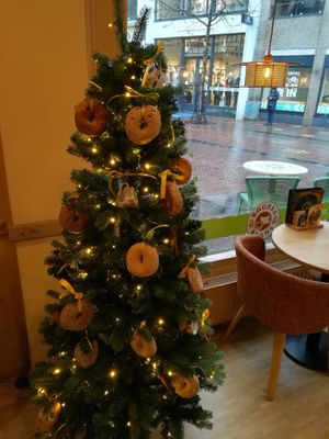 Decoration at Bagels & Beans in Apeldoorn