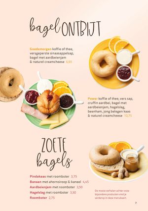 Menu at Bagels & Beans in Deventer
