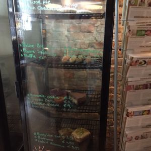 full fridge stocked of raw treats  at Zest for Life in Amsterdam