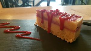 Raspberry Cheese Cake at Zest for Life in Amsterdam