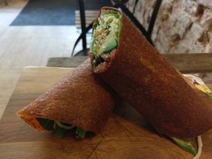 Wrap (can't remember which one)  at Zest for Life in Amsterdam