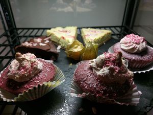 Vegan cupcakes  at Zest for Life in Amsterdam