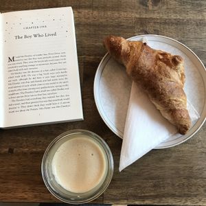 the best coffee I've ever had and the only vegan croissant I've ever had ( It was also good) at White Crow in Berlin
