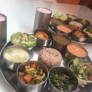 veggie options at Krsna in Sao Jose Dos Campos