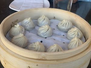 Taro xiaolongbao   at Din Tai Fung in Costa Mesa