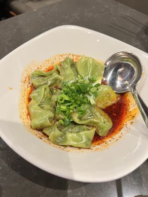 Vegan spicy wontons   at Din Tai Fung in Costa Mesa