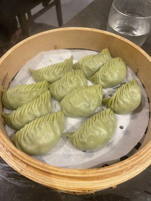Vegan dumplings  at Din Tai Fung in Costa Mesa