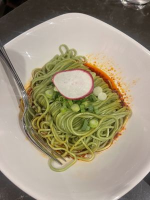 Vegan spicy noodles  at Din Tai Fung in Costa Mesa