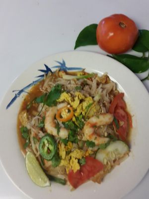 Yummy vegan Pad Thai at Loving Vegan Market & Cuisine in Winter Park