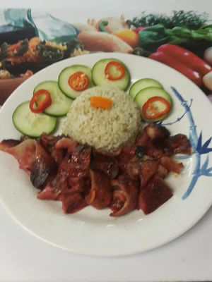 This Char Siu dish is so so yummy that you will want it again and again... at Loving Vegan Market & Cuisine in Winter Park