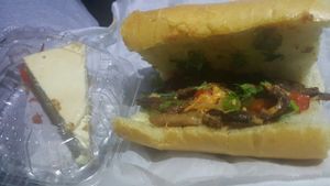 Cheesecake, cheesesteak #MustHaves at Loving Vegan Market & Cuisine in Winter Park