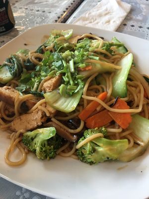 lo mein  at Loving Vegan Market & Cuisine in Winter Park