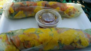basil spring rolls at Loving Vegan Market & Cuisine in Winter Park
