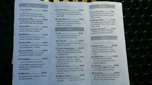 menu2, will be updated with more items in april 2018 at Loving Vegan Market & Cuisine in Winter Park