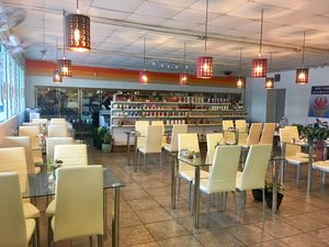 Indoor seating  at Loving Vegan Market & Cuisine in Winter Park