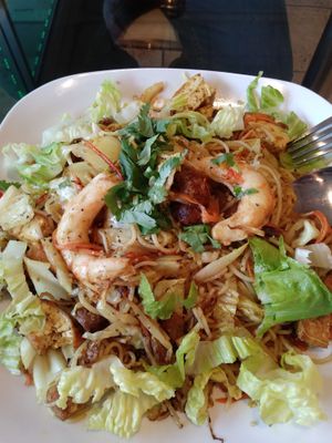 Best vegan dishes we had around here. KungPao was wonderful. The Singapore noodles had 3 types of protein and a great portion. Definetly will go back.  at Loving Vegan Market & Cuisine in Winter Park