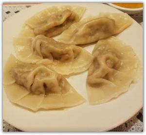***TOP 5 
Dumplings (5 pieces)    

Choice of steamed or pan fried.

Wheat dumpling stuffed with cabbage, carrots, vegetable protein, Napa, mushrooms. at Loving Vegan Market & Cuisine in Winter Park