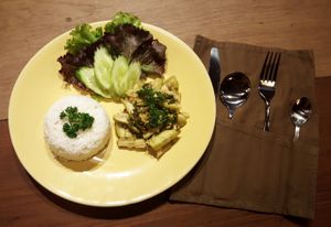 Steamed eggplant at Dalai Cafe in Siem Reap