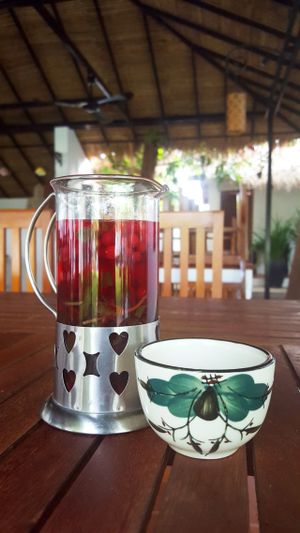 Berry Tea at Dalai Cafe in Siem Reap