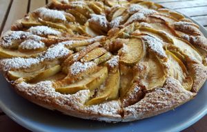 Apple cake at Dalai Cafe in Siem Reap