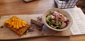 Vegan quiche at Bijzonder in Maastricht