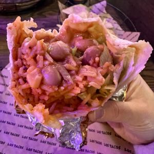 The Vegan Burrito  at Los Tacos in Bergen