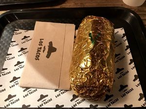 The Vegan Burrito at Los Tacos in Bergen