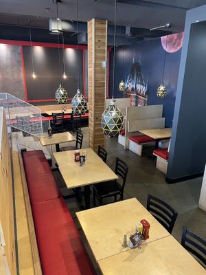 Lower level   at Poutineville in Quebec