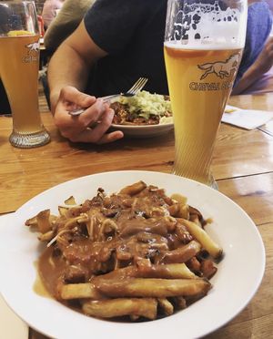 Poutine at Poutineville in Quebec