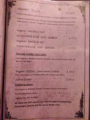 Vegane Gerichte Seite 2 at Cafe Trotzdem in Moenchengladbach