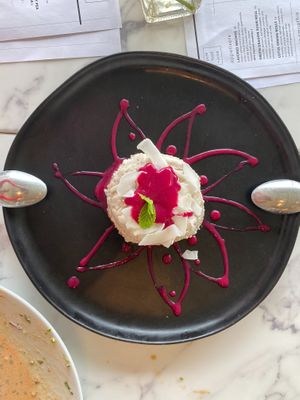 This coconut pie was heavenly. They make it fresh. It’s cold and creamy.  at Pure Food and Juice in Tulsa