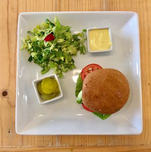 Smoked Vegetable Burger at Pure Food and Juice in Tulsa