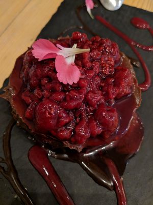 Chocolate ganache at Pure Food and Juice in Tulsa