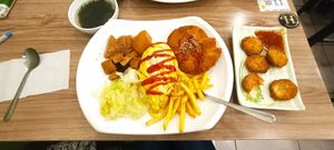 Provate le (finte) seppie fritte: buonissime! at Quán Zhēn SùShí 全真素食 in Taipei