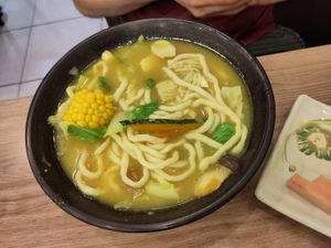 Kimchi noodle soup at Quán Zhēn SùShí 全真素食 in Taipei