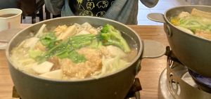 “Normal” hot pots   at Quán Zhēn SùShí 全真素食 in Taipei