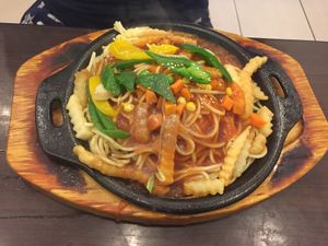 鐵板醬麵 at Quán Zhēn SùShí 全真素食 in Taipei