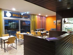 Seating area at Philo Cafe in Saarbrucken