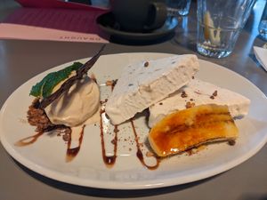 Banana parfait at Jute Cafe Bar  in Dundee