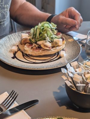 Vegan Tarte tatin at Jute Cafe Bar  in Dundee