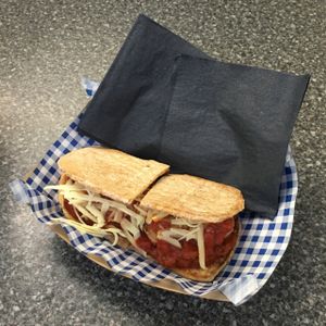 amazing vegan 'hoagie' meat(less)ball sandwich at Bia Kitchen Vegan Diner - Food Stall in Norwich