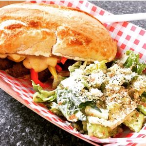 Philly Cheese Steak at Bia Kitchen Vegan Diner - Food Stall in Norwich