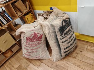 Cacao bag at Ara Chocolat in Paris