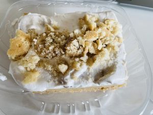 Banana cream cakee  at Half-Peach Bakery & Cafe in Louisville