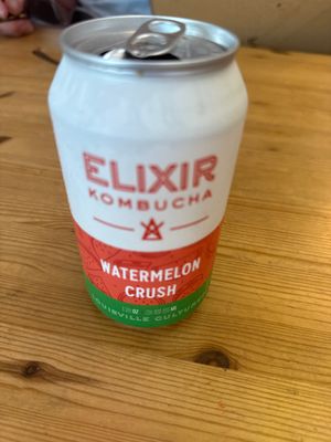 Kombucha from Louisville!!  at Half-Peach Bakery & Cafe in Louisville